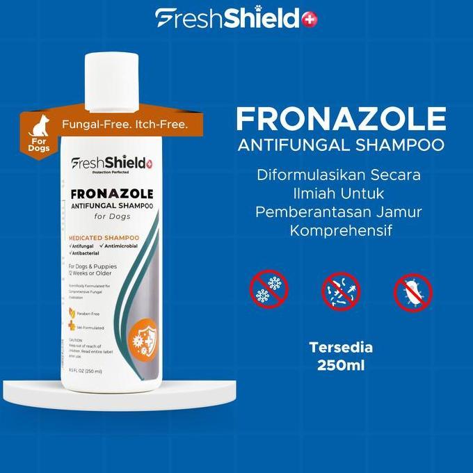 Aomi- Freshshield+ Sampo Anjing Anti Jamur -Fronazole Antifungal Medicated Shampoo