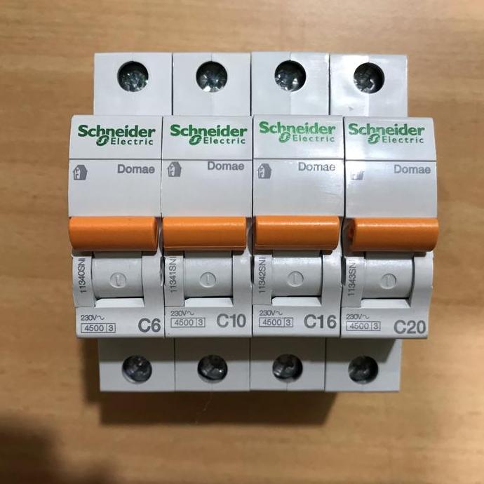 Mcb Schneider 1 Phase 6A/10A/16A/20A