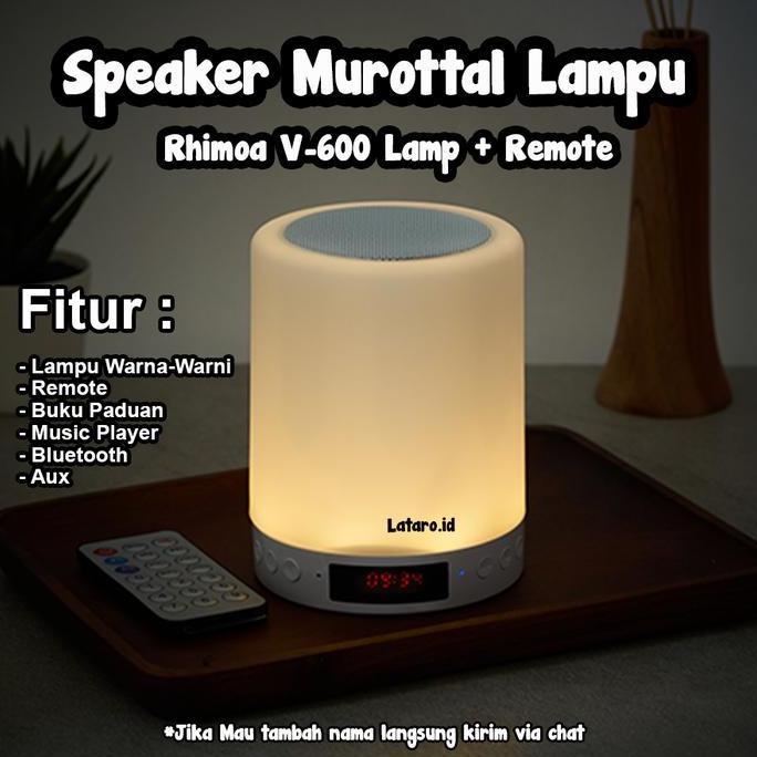 Grosir Rhimoa Speaker Al-Qur'An 30 Juz V600Lw V600W V600K V600Pb V600Mini V600Lamp Bluetooth