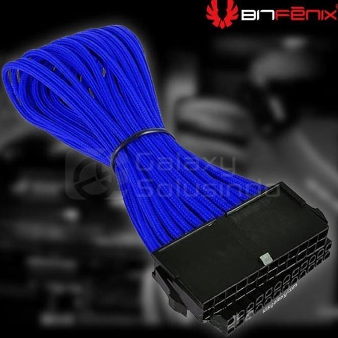 Bitfenix Alchemy ATX 24 pin Blue - sleeved cable