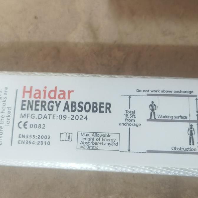 Sale Absorber Lanyard Safety Pengaman Body Harness Energy Absorber Safety