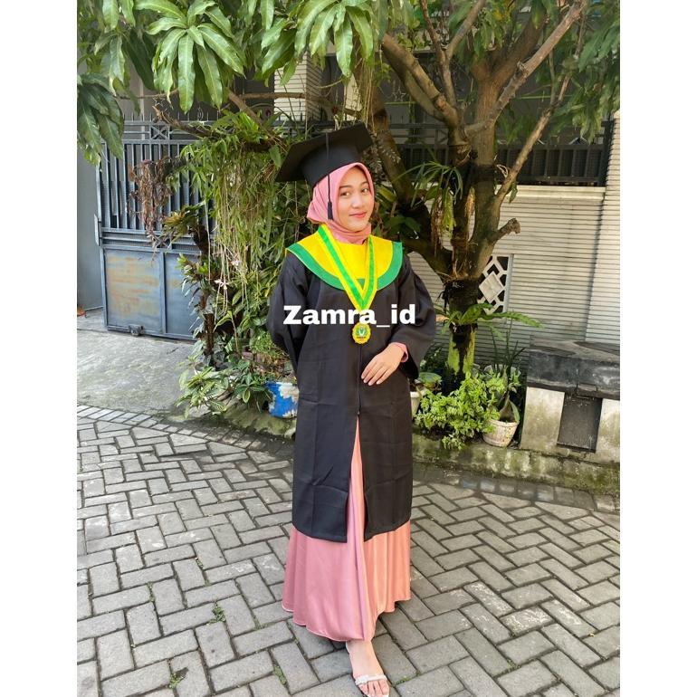SET TOGA WISUDA LENGKAP bahan gabardin untuk SD SMP SMA DIPLOMA SARJANA dan sederajat Diskon