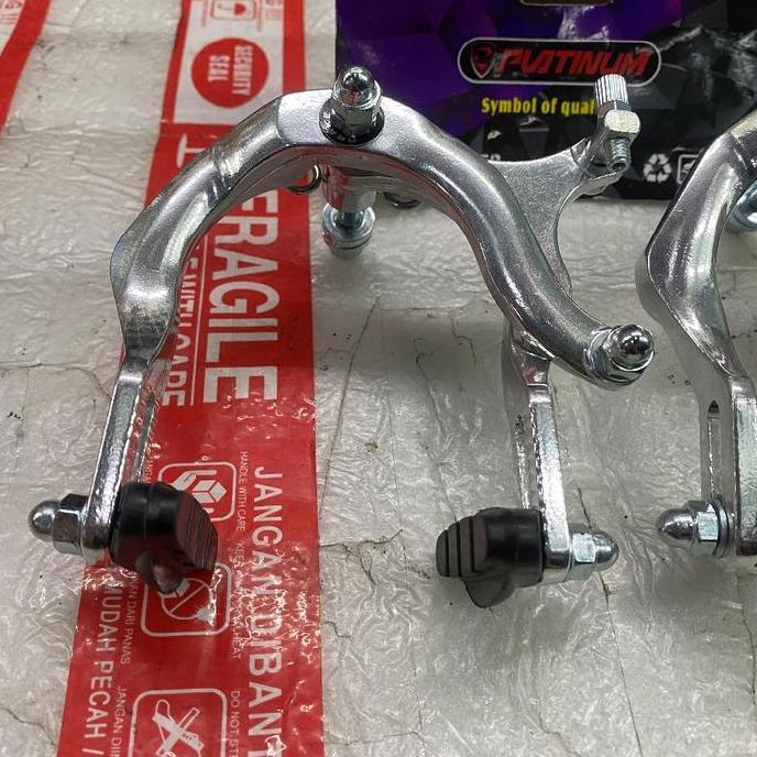 Rem U Brake Long Panjang Platinum Alloy Silver Like TKW800 - Rem UBrake Platinum Panjang Include Kar