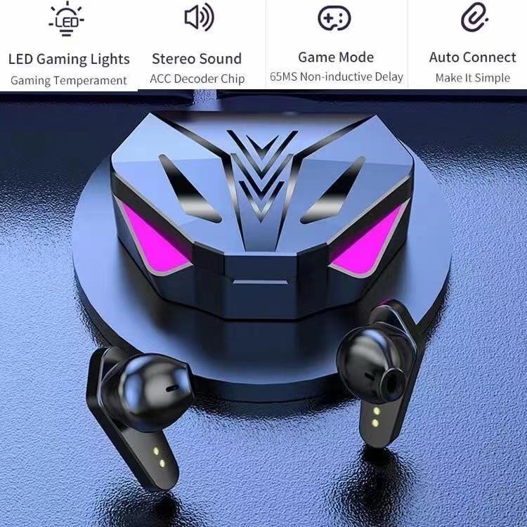 Jovitech Headset Bluetooth Gaming Tws X15 Bluetooth V5.2 Led Smart Display Headset Nirkabel - T23