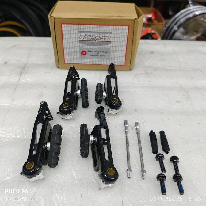 Rem V brake Litepro Long Arm Rem Set Depan Belakang Sepasang Rem V brake Litepro Dus