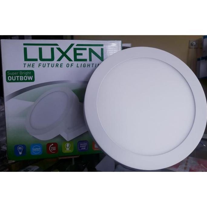 LAMPU TEMPEL DOWNLIGHT LED PANEL 18W 18WATT BULAT DOWN LIGHT LUXEN TKPR