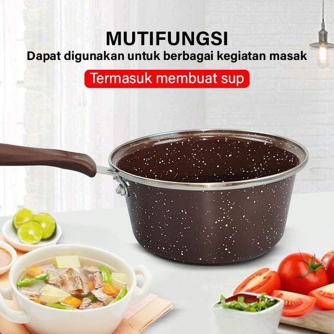 BESTPROMO GM BEAR WAJAN PENGGORENGAN ENAMEL - PANCI WOK PAN ENAMEL