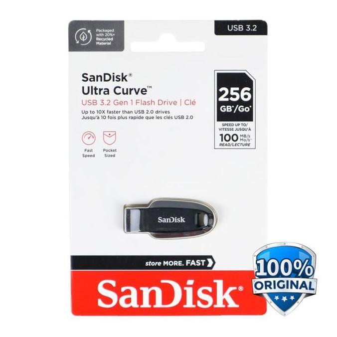 Netyou- Sandisk Ultra Curve Usb 3.2 Flashdisk Cz550 256Gb - (Sdcz550-256G-G46)