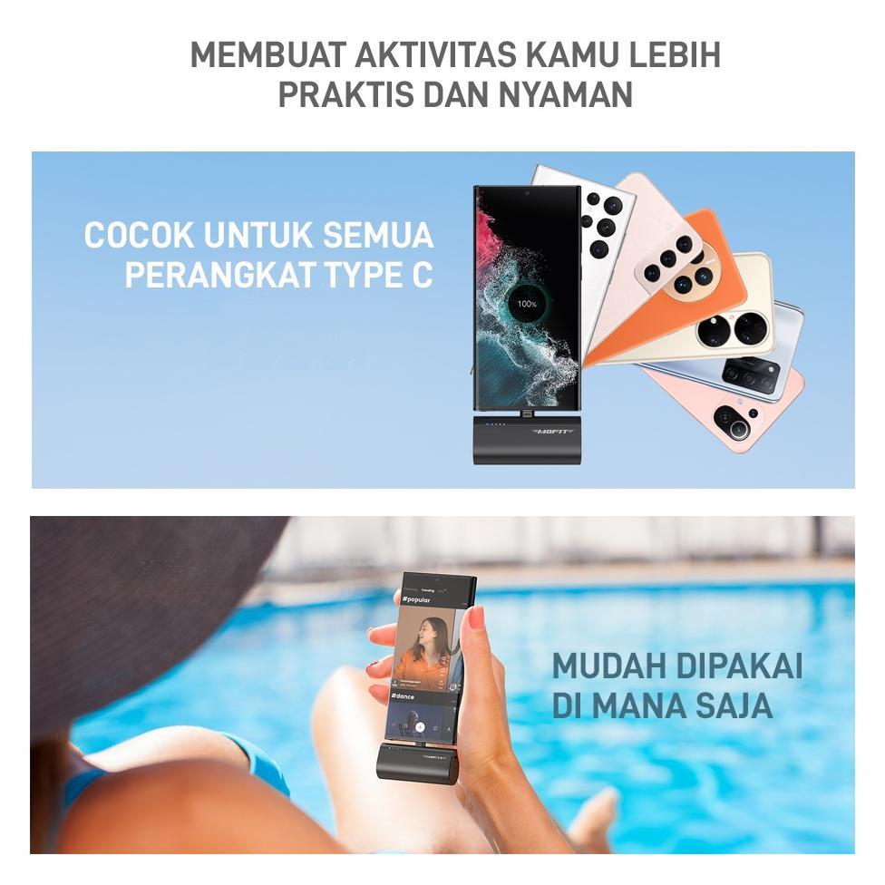 NEW DEALS Powerbank MOFIT Portable Mini 5.000mAh PD 20watt + Quick Charge 3.0A
