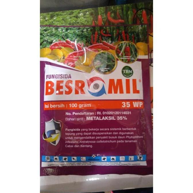 Pazx- Fungisida Sistemik Besromil 35 Wp 100 Gram Pencegah Busuk Daun Dan Busuk Buah