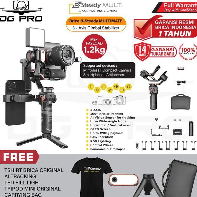 Brica B-Steady Multimate 3-Axis Gimbal Camera DSLR/Brica BSteady PRO Multi Multimate