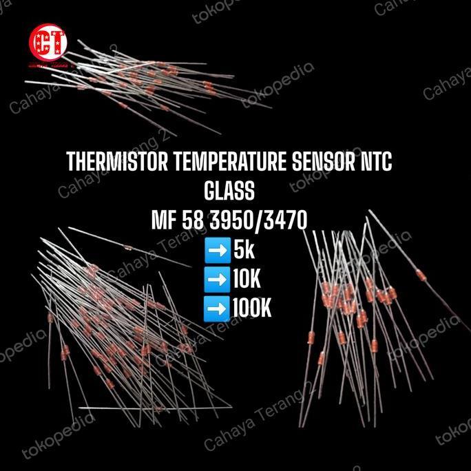 THERMISTOR TEMPERATURE SENSOR NTC GLASS MF 58 3950 3470 5K 10K 100K PM99