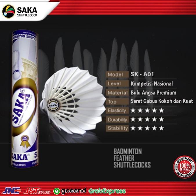 GARANSI SHUTTLECOCK SAKA SHUTTLECOCK BADMINTON KOK BULUTANGKIS BADMINTON SK - A01