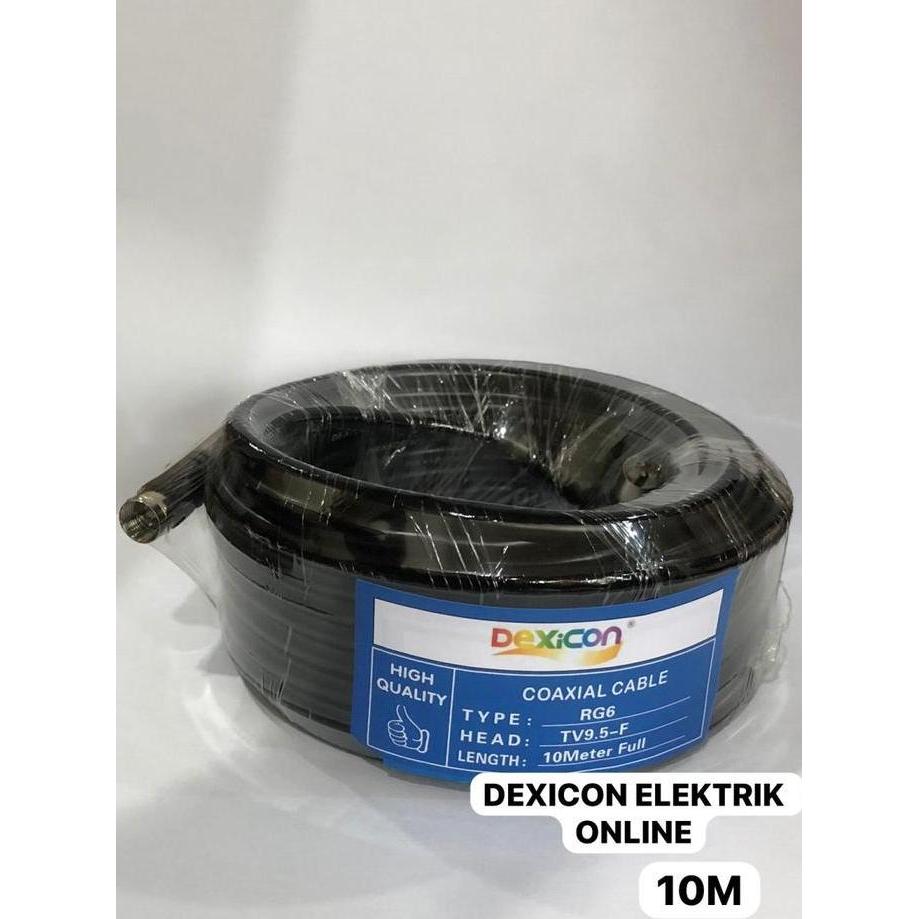 KABEL ANTENA RG6 / Merk Dexicon/ 10 Meter 15 Meter 20 Meter