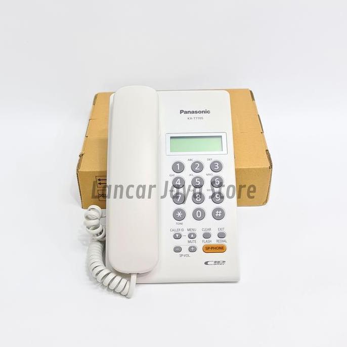 Pesawat Telepon / Telpon Kabel Rumah Panasonic KX-T7705 Telpon Rumah Panasonic KX-T7705X Putih