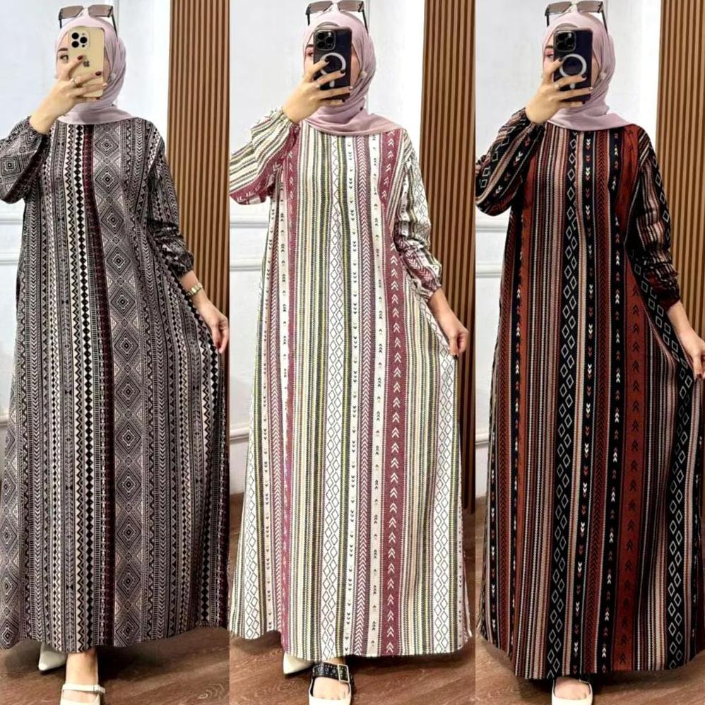 Murah Gamis Anita Dres Panjang Ld 130 - Gamis Rayon Premium Viscose
