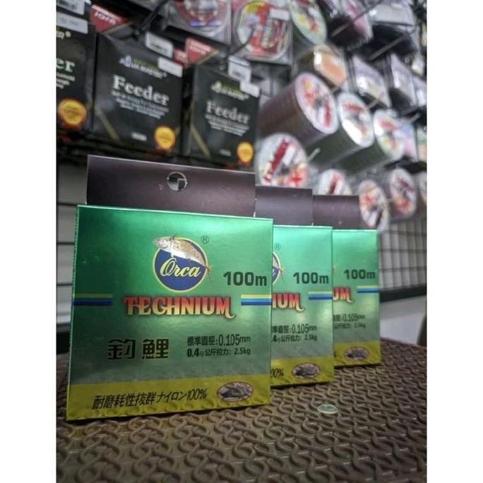 senar pancing Orca Technium Fishing Line 100m 0,06 0,08 0,10 0,12 0,14 0,16 0,18 0,20 senar pancing 