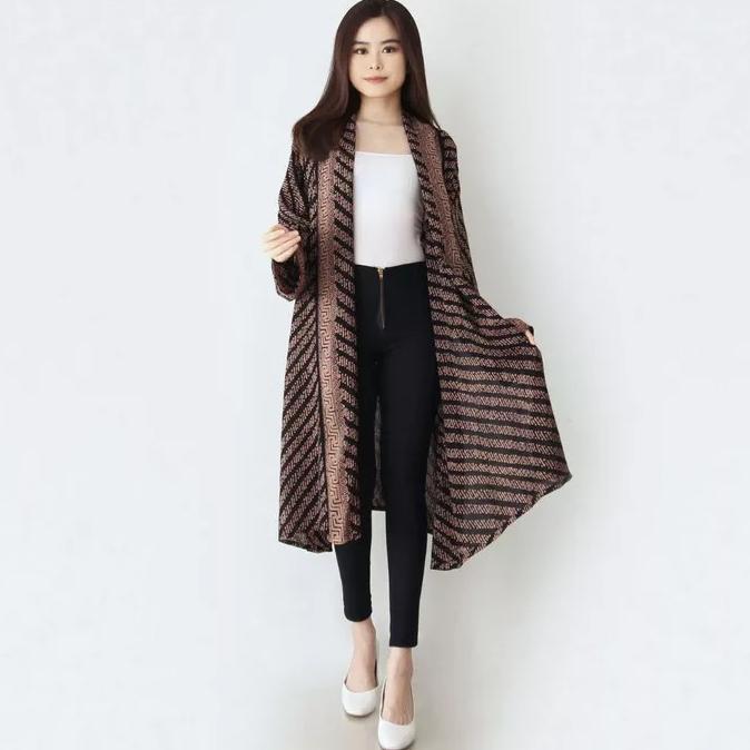 Flash Sale Outer Batik Paris: Long Cardigan Bahan Cap 5 Varian