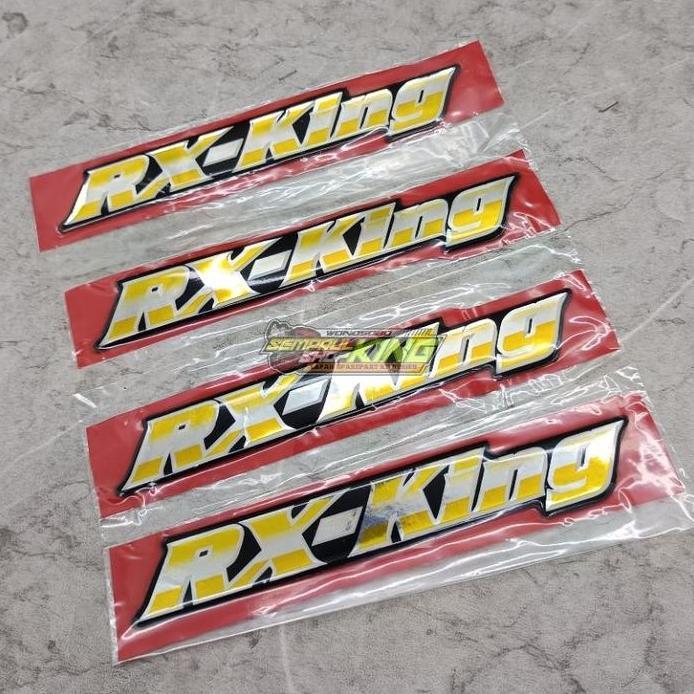 Stiker Logo Emblem Tangki RX KING 2001 2002 Original lospak Motorcycle
