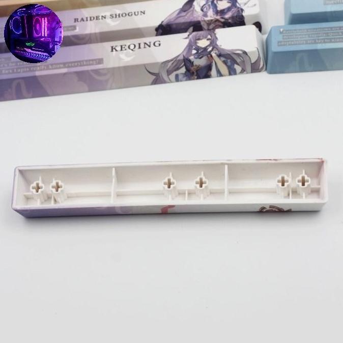 Keycap Keycaps Spacebar Genshin profile OEM Ganyu hutao raiden shogun kamisato ayaka