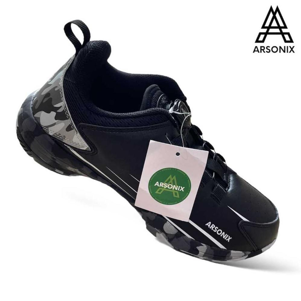 terbaru sepatu badminton arsonix camo original ( free tali sepatu )