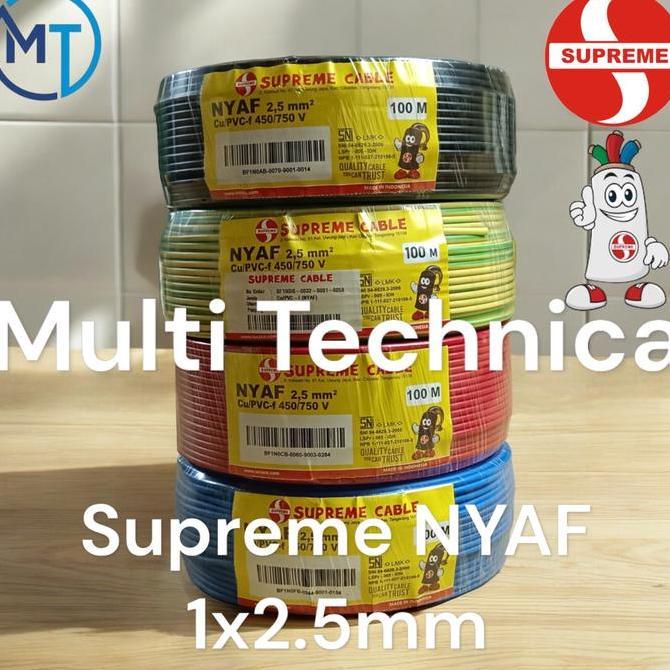 KABEL SERABUT SUPREME NYAF 1x2.5 mm | NYAF 2.5 mm 1 x 2.5 mm ROLL 100M