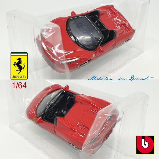 Diecast Ferrari 458 Spider Burago 1:64