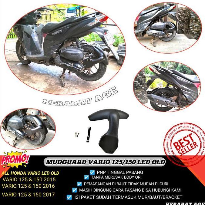 Mud guard vario 150/125 Led Old Modifikasi Custom Spakbor