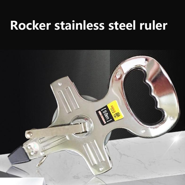Ram Lanc Meteran Tancap/Meteran Roll 100 50 30 Meter Stainless Steel