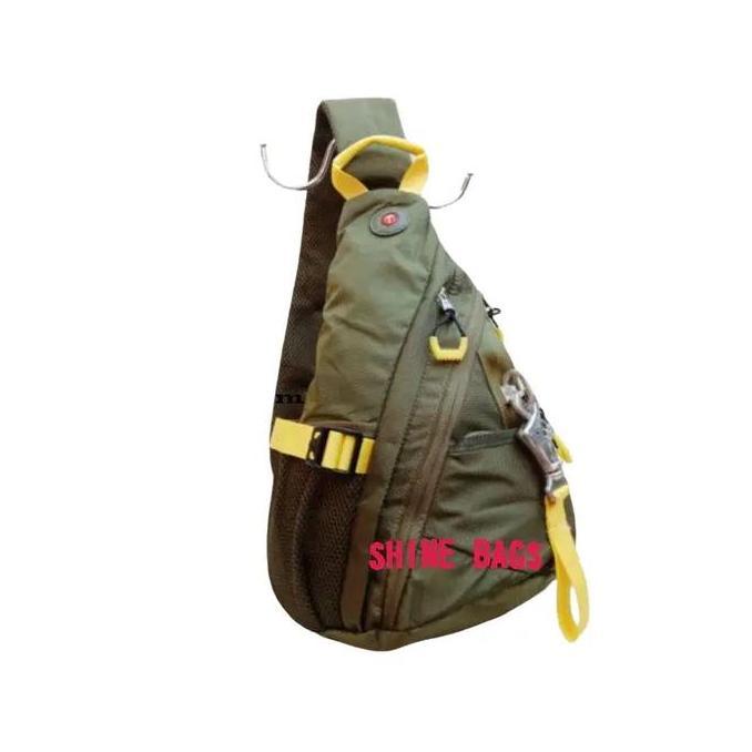 Murah Tas Selempang/Sling Bag, Pria/Wanita Tough Warrior 6744 (Waterproof) Import