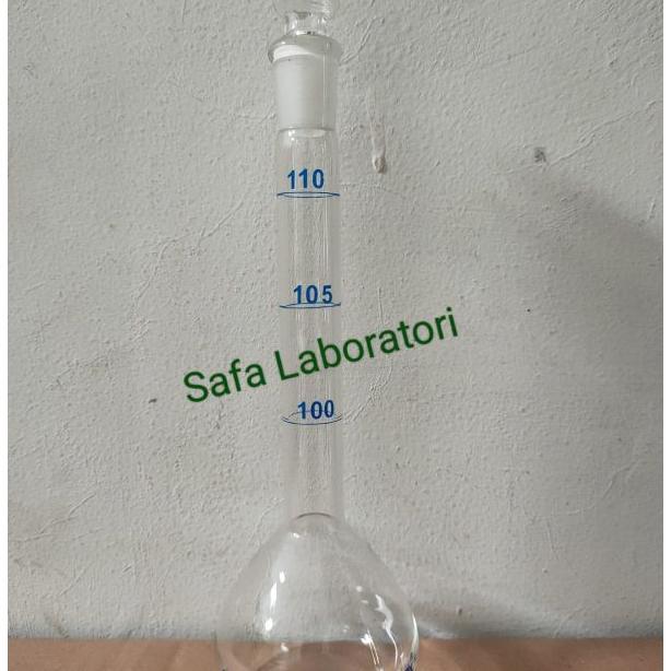 Labu Ukur 100 - 110Ml Pyrex/ Volumetric Falsk 100-110 Pyrex