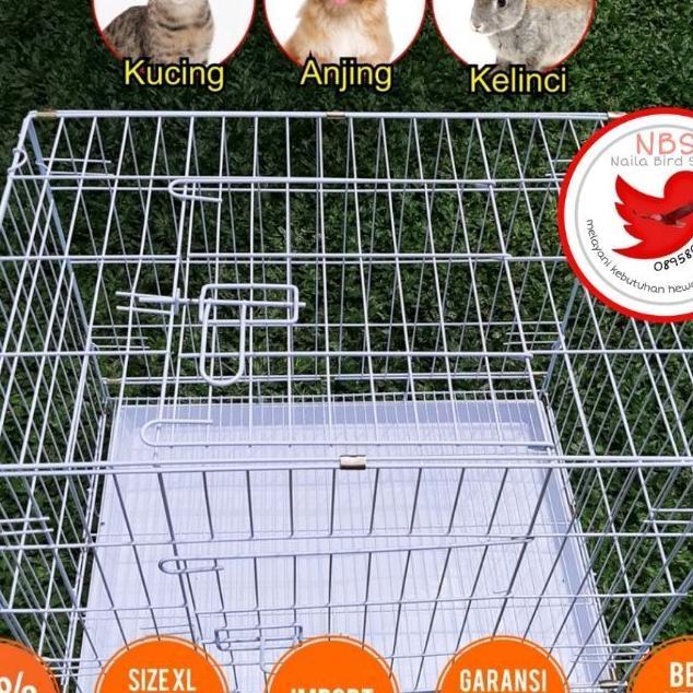 Kandang Kucing Import Besi Lipat Tebal
