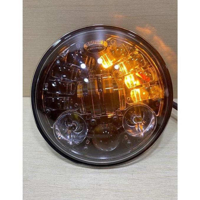 HEADLAMP LAMPU DAYMAKER HEADLIGHT 5.75 INCH HARLEY STRING 5.75 LAMPU SEN BLACK