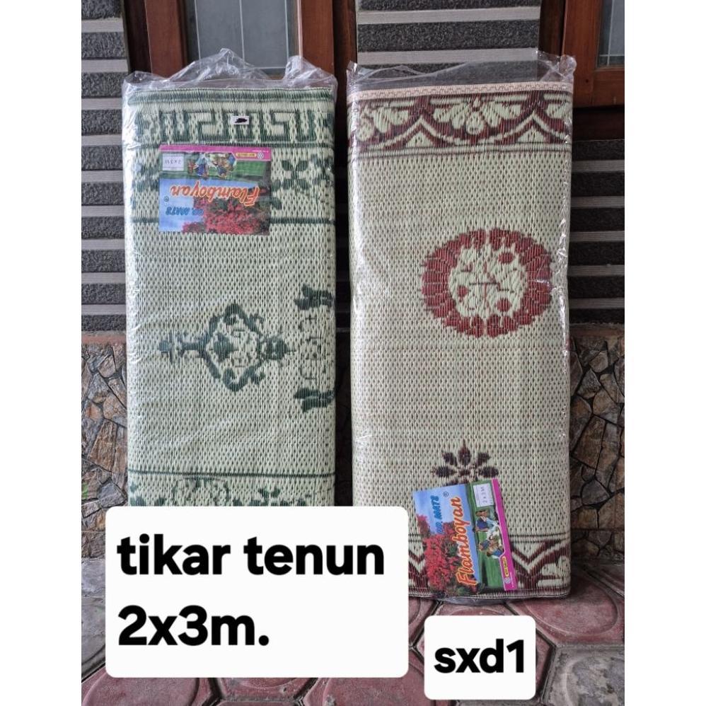 Tikar Lipat 2X3M+Tikar Tenun Plastik Flamboyan+Tikar Hajatan.