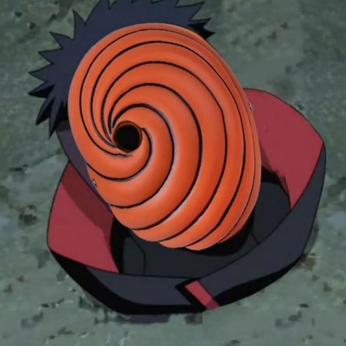 Topeng Uchiha Obito Naruto Cosplay Anime Cosplay Naruto Akatsuki Topeng Oranye