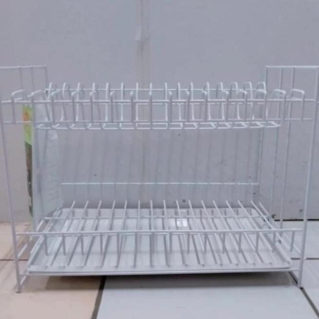 Simbasun Rak Piring Gelas Kawat Susun 2 Nampan Rose 394 T Tray