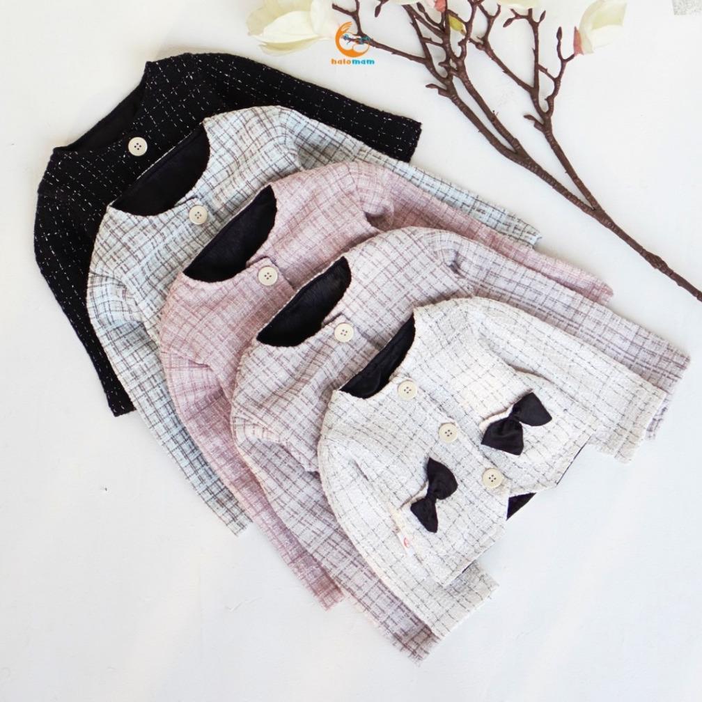 NEW PRODUCT Halomam - Blazer Tweed (Blazer Anak/Bayi Perempuan 3 bulan - 6 tahun/Tweed Blazer)