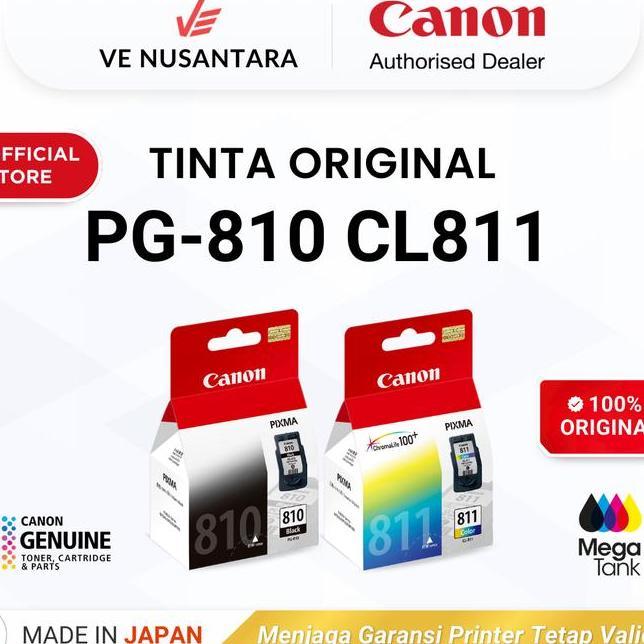 Tinta Canon Pg 810 Cl 811 Printer Ip2770 Mp258 Mp287 Tinta