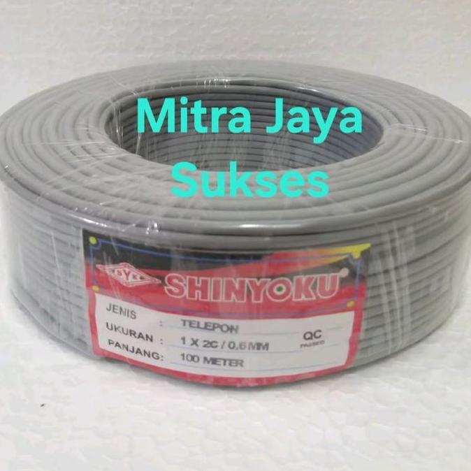 Termurah Kabel Telepon Shinyoku Kabel Tweeter Walet 1 Roll 100 Meter