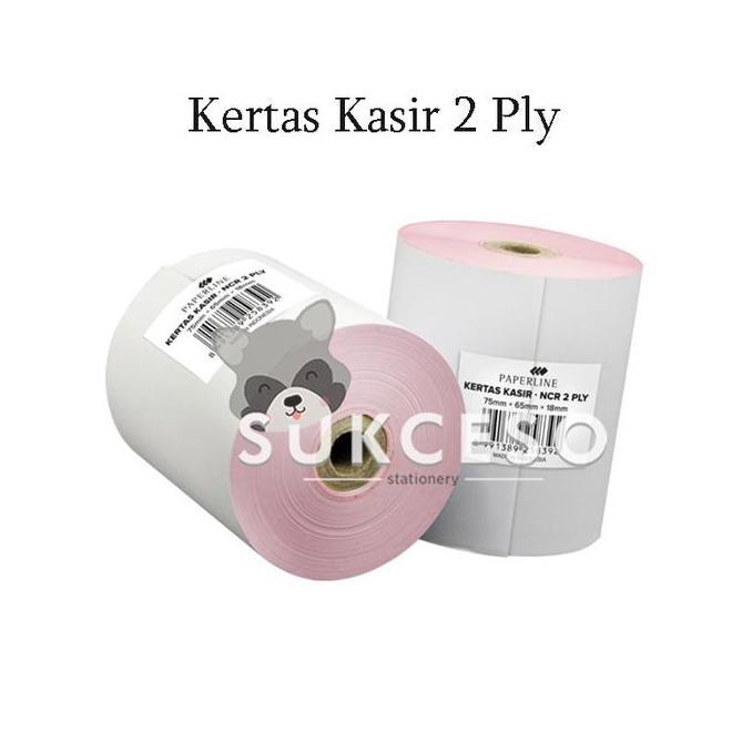 Paperline Kertas Kasir 2 Ply 75 x 65 Register Roll