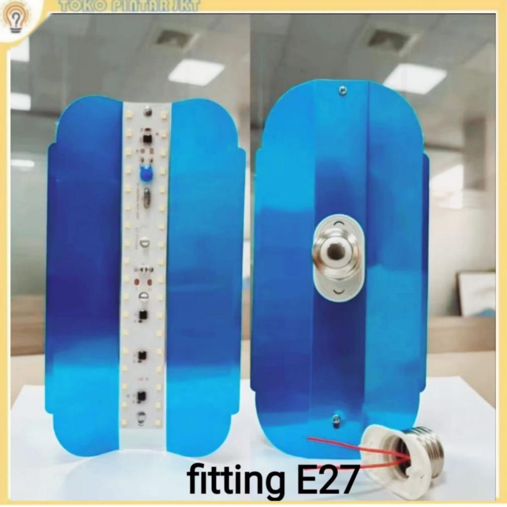 LAMPU JALAN 100W, 50W FITTING E 27. PJU TUNGSTEN LED, PJU E27 LAMPU SOROT ALUMUNIUM IP 6T