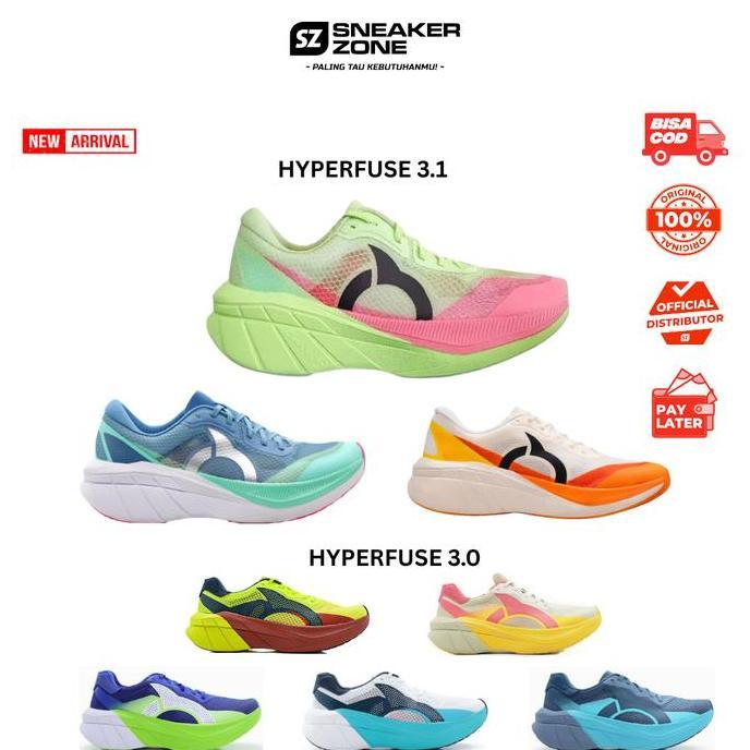 Termurah Sepatu Running Ortuseight Hyperfuse 3.0 - Hyperfuse 3.1 - Sepatu Lari Daily Trainer Empuk