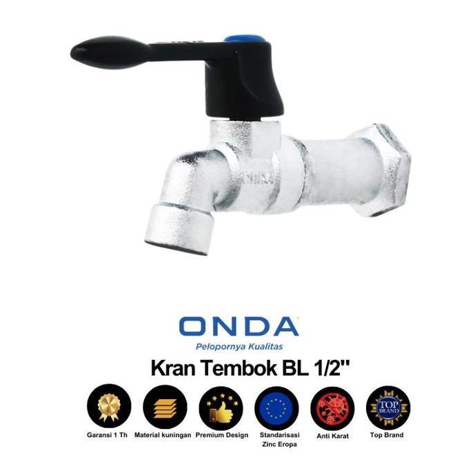 KRAN TEMBOK ONDA BL 1/2" / Kran Tembok Onda BL 1/2" Kran Air Onda Asli