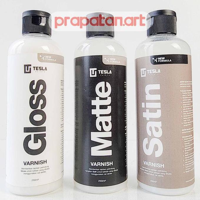 Tesla Acrylic Varnish 250ml | Varnish Cat Akrilik