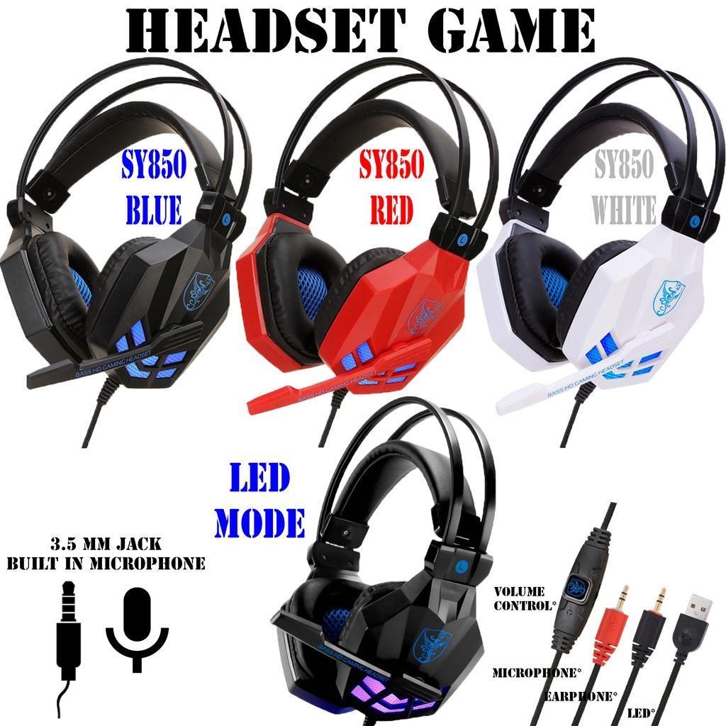 Headset Gaming Rx01 X4 Sy830Mv Sy850 G10 Led Headset Game Earphone Headphone Gaming Over Ear
