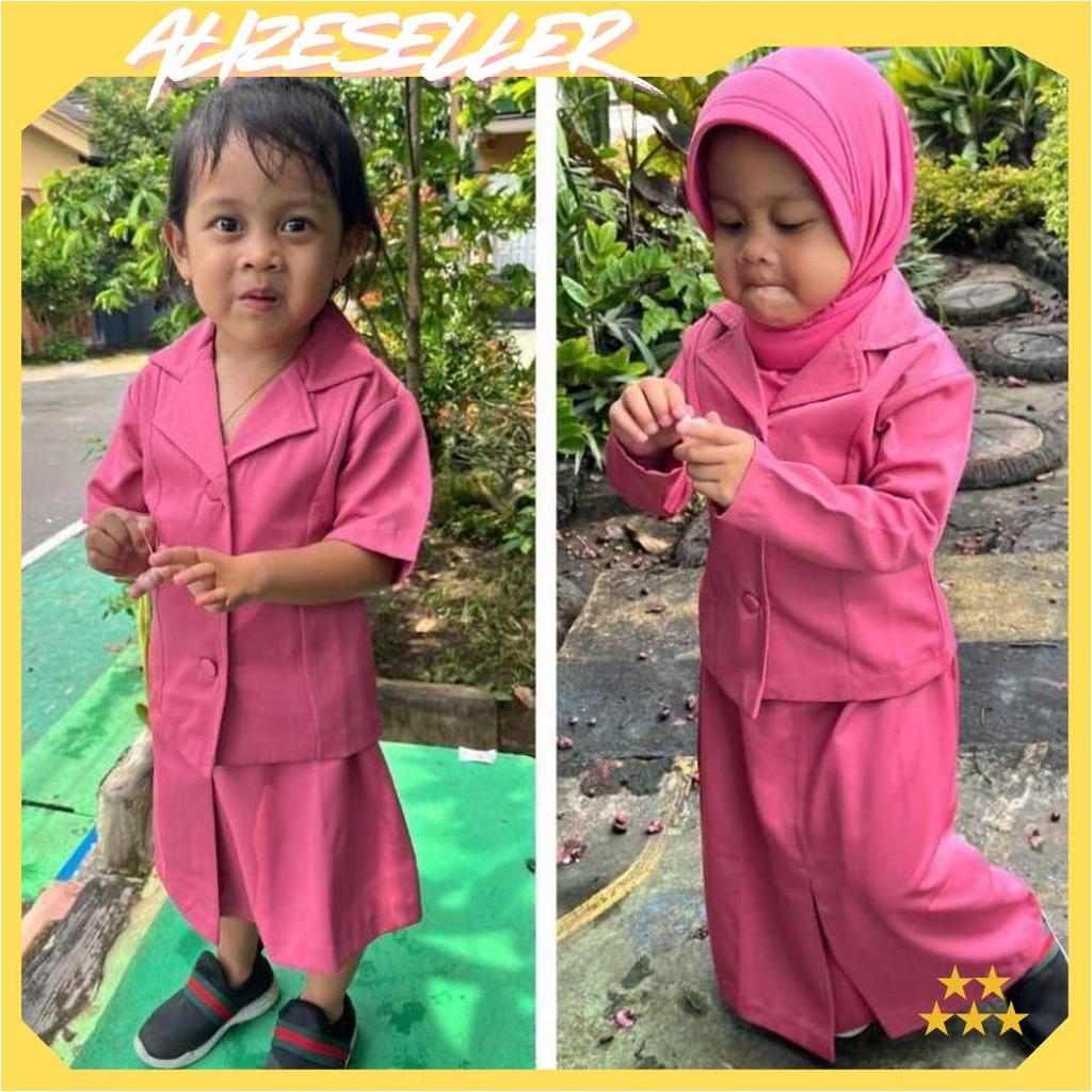 Baju anak BHAYANGKARI / 1 stell baju BHAYANGKARI anak / baju BHAYANGKARI anak muslim KZ Ori