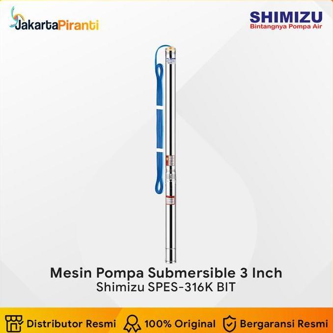 Mesin Pompa Air Celup Submersible Satelit 0.75HP Shimizu SPES-316K BIT