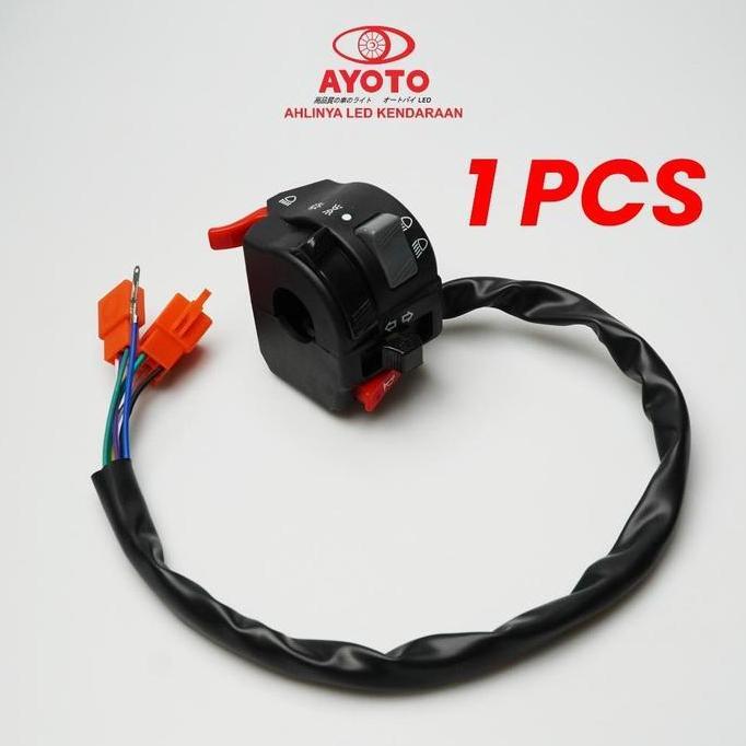 Promo SAKLAR KIRI VIXION AYOTO TIDAK PNP | TOMBOL ON/OFF & LAMPU DIM MOTOR SWITCH LAMPU VIXION SAKLA