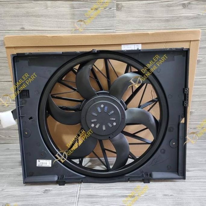 EXTRA FAN KIPAS RADIATOR BMW E60 E61 ORIGINAL 17427526824 EXTRAFAN BMW E60 6 DAUN KIPAS