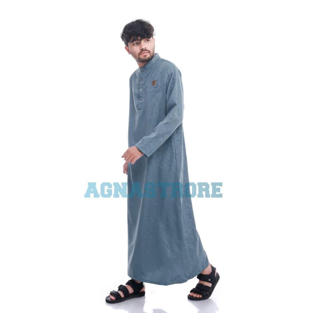 original jubah gamis sultan pria  remaja dewasa motif sultan embos
